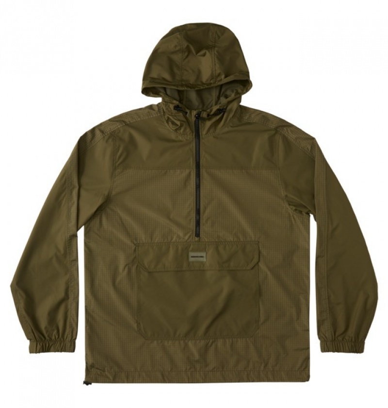 Geci DC Field Apa-Resistant Anorak Barbati Verzi | GXT3288