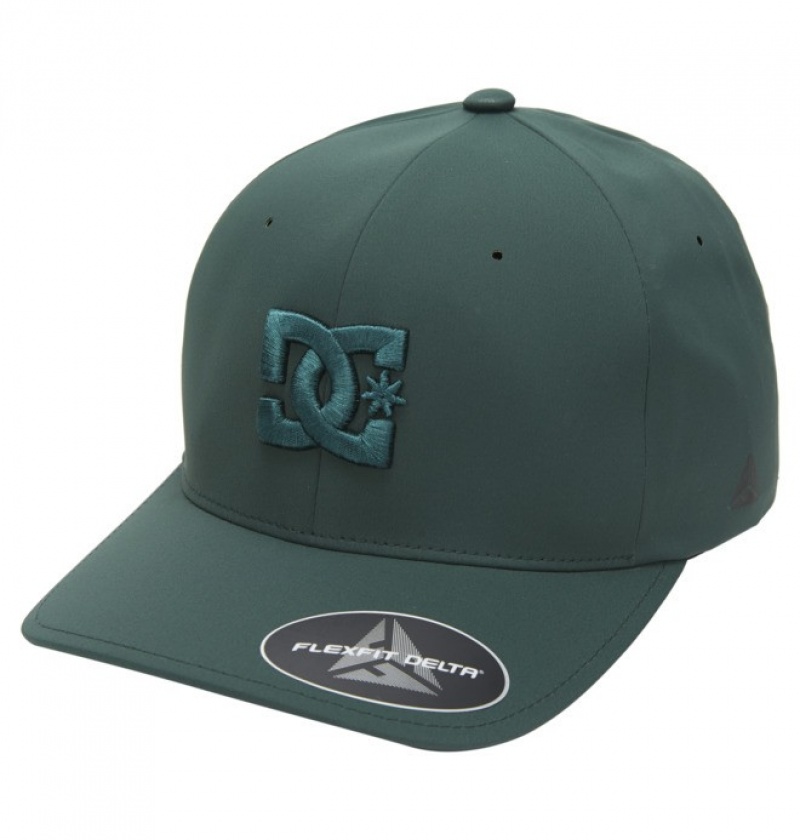 Palarie & Beanie DC Elite - Flexfit Cap Barbati Verzi Inchis | RFM7169