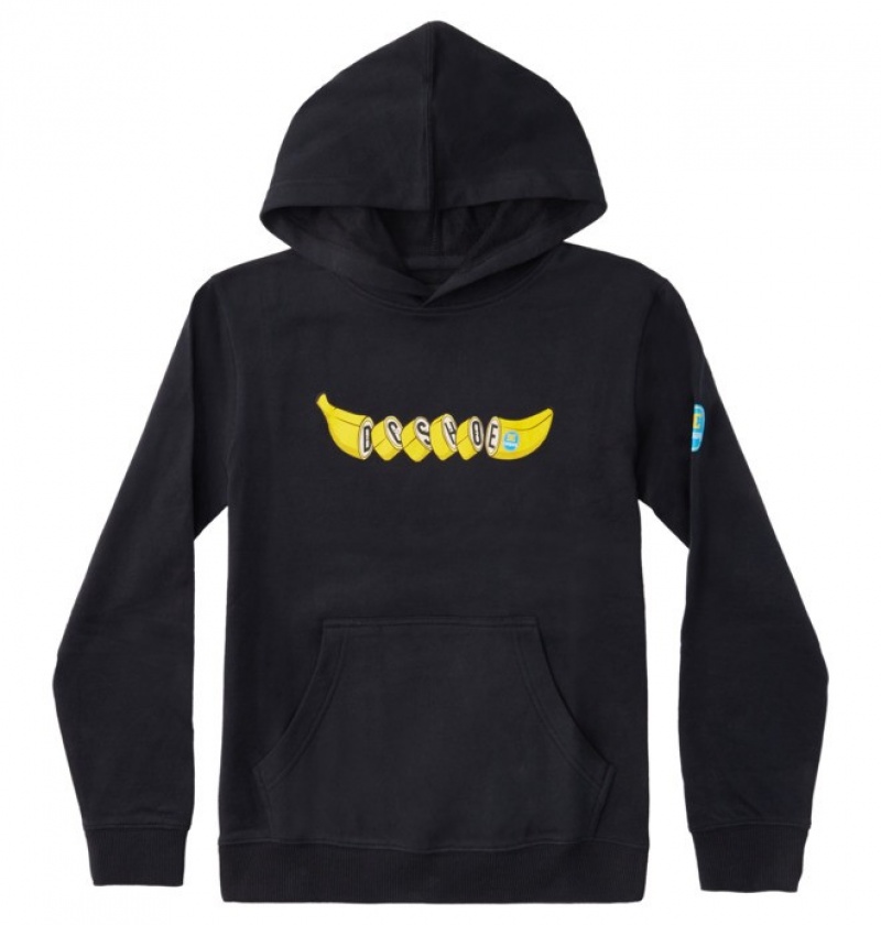 Jackets & Pulovere DC Bananas Hoodie Copii Negrii | BQW5775