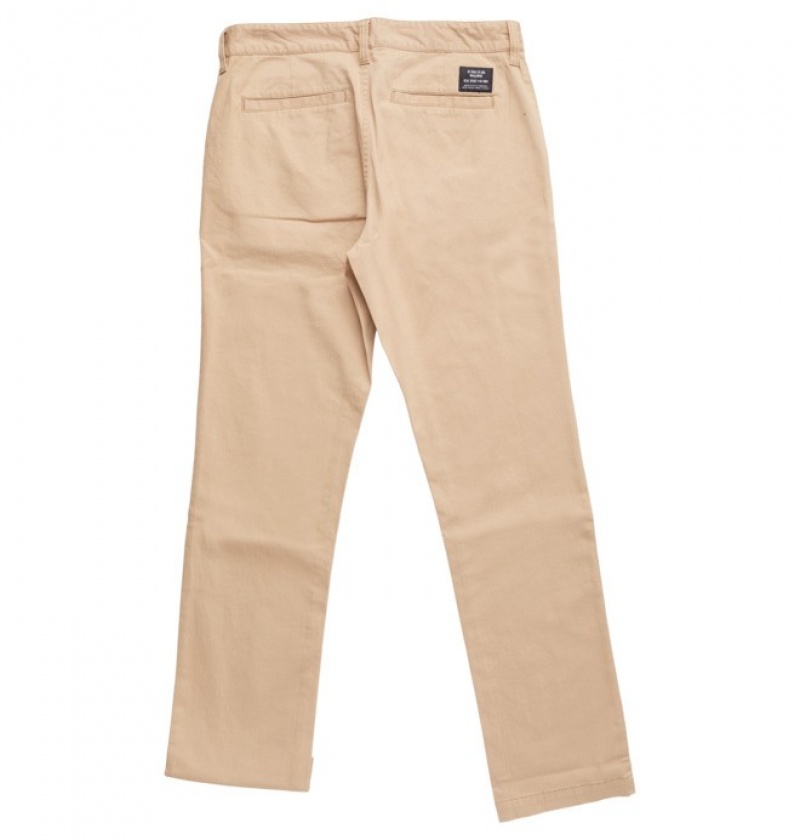 Pantaloni DC Worker Chinos Barbati Kaki | VWX3734