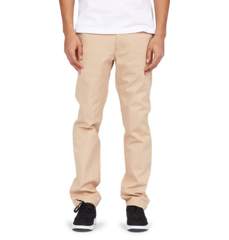 Pantaloni DC Worker Chinos Barbati Kaki | VWX3734