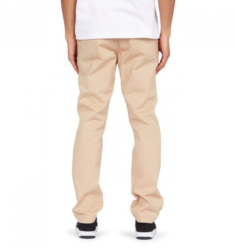 Pantaloni DC Worker Chinos Barbati Kaki | VWX3734