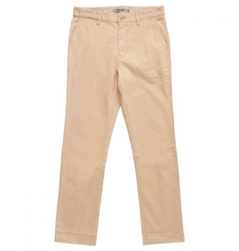 Pantaloni DC Worker Chinos Barbati Kaki | VWX3734