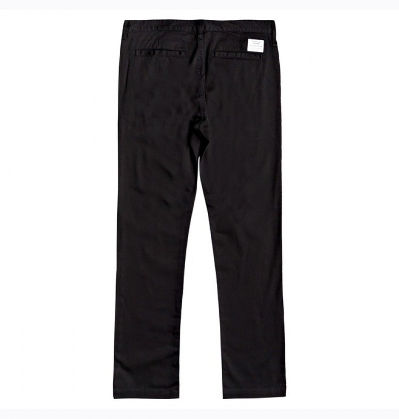 Pantaloni DC Worker Chinos Barbati Negrii | HSK0070