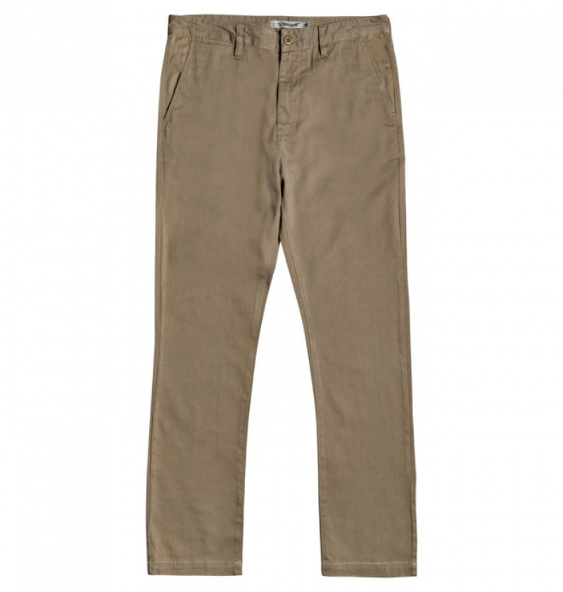 Pantaloni DC Worker Chinos Barbati Verzi | MTN3979