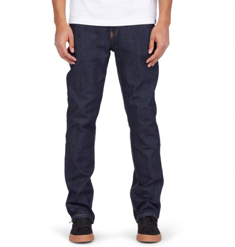 Pantaloni DC Worker Drept Fit Jeans Barbati Indigo | UGJ2683