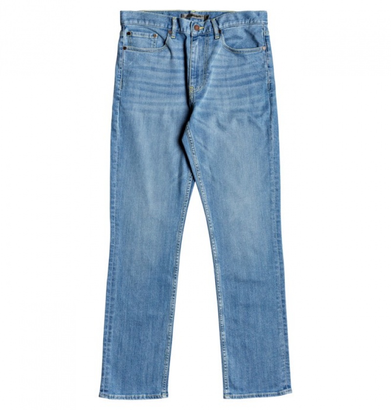 Pantaloni DC Worker Drept Fit Jeans Barbati Indigo Deschis | PKC8163