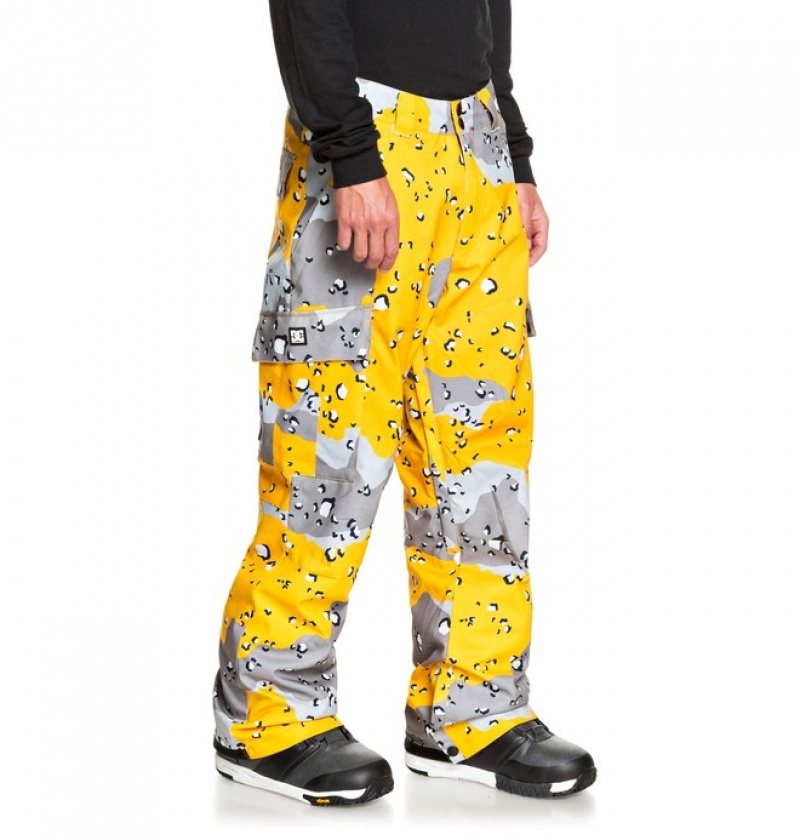 Pantaloni De Snowboard DC Banshee Barbati Ciocolata Lămâie Camuflaj | SFA8345