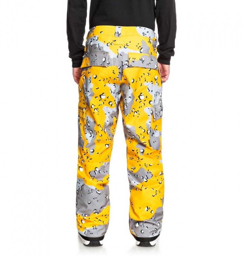 Pantaloni De Snowboard DC Banshee Barbati Ciocolata Lămâie Camuflaj | SFA8345