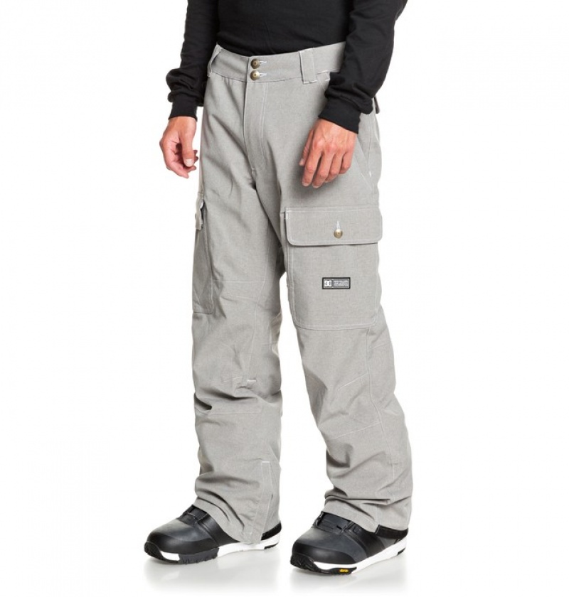 Pantaloni De Snowboard DC Code Shell Barbati Gri | SGJ5131