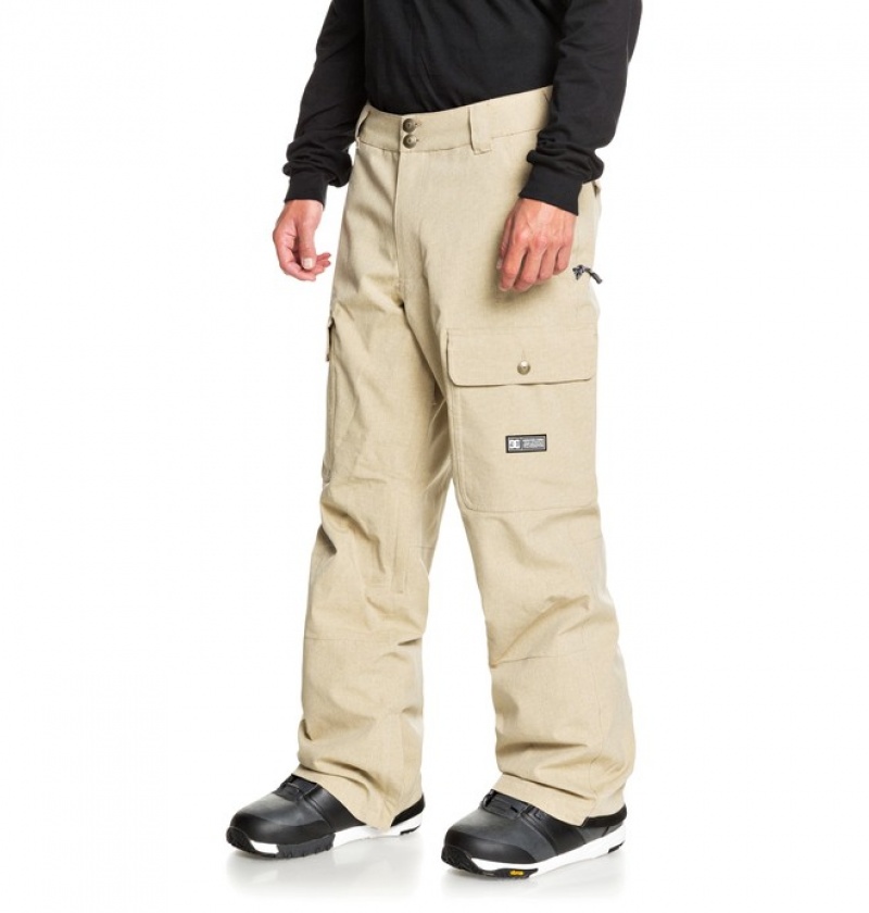 Pantaloni De Snowboard DC Code Shell Barbati Kaki | RGG4311