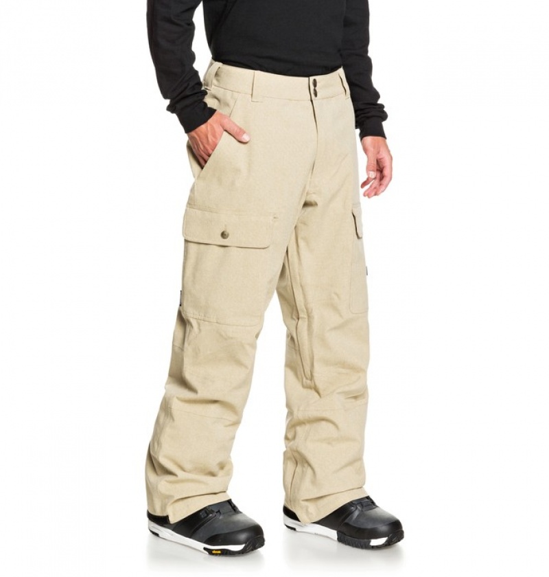 Pantaloni De Snowboard DC Code Shell Barbati Kaki | RGG4311