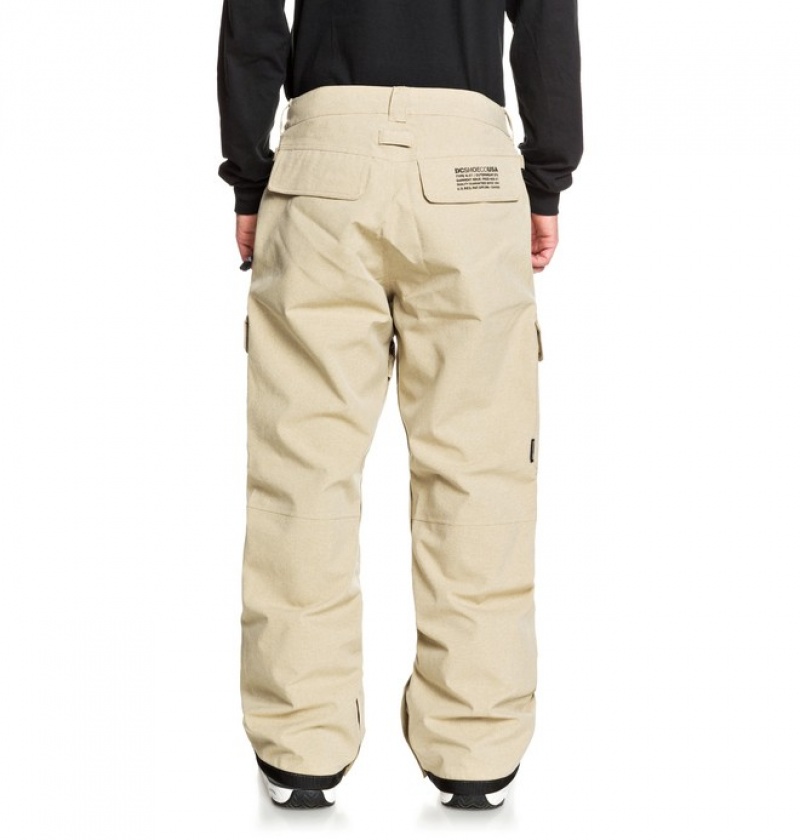 Pantaloni De Snowboard DC Code Shell Barbati Kaki | RGG4311