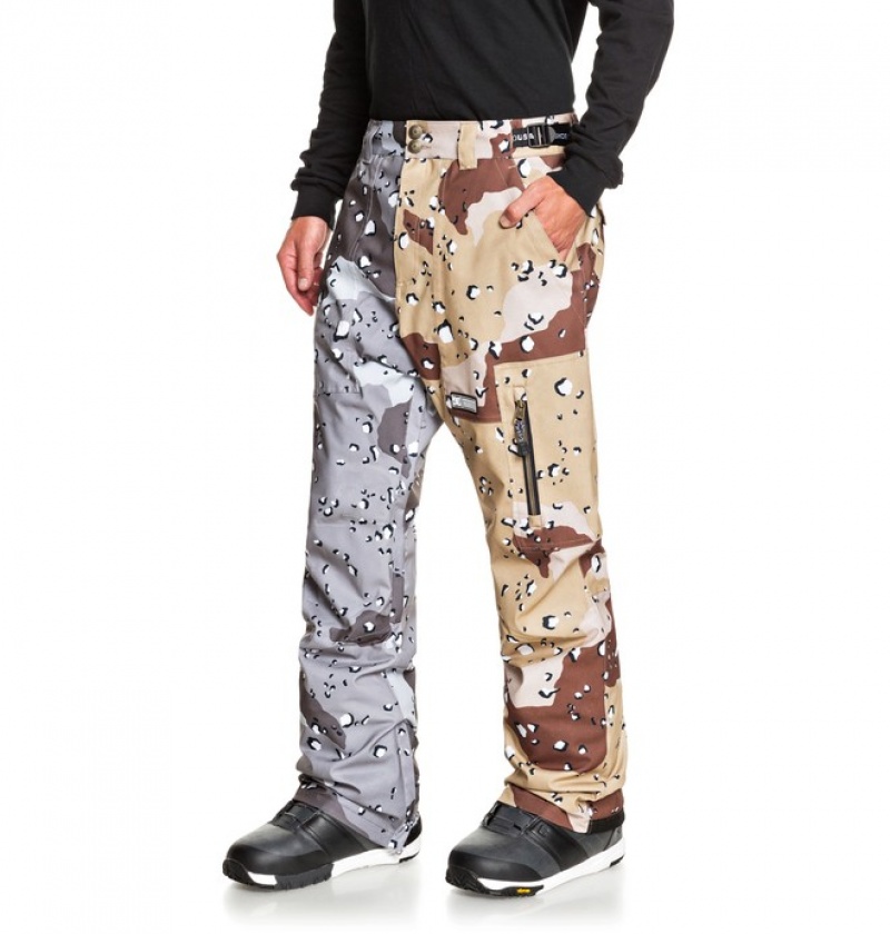 Pantaloni De Snowboard DC Division Shell Barbati Ciocolata Camuflaj | CYB5729