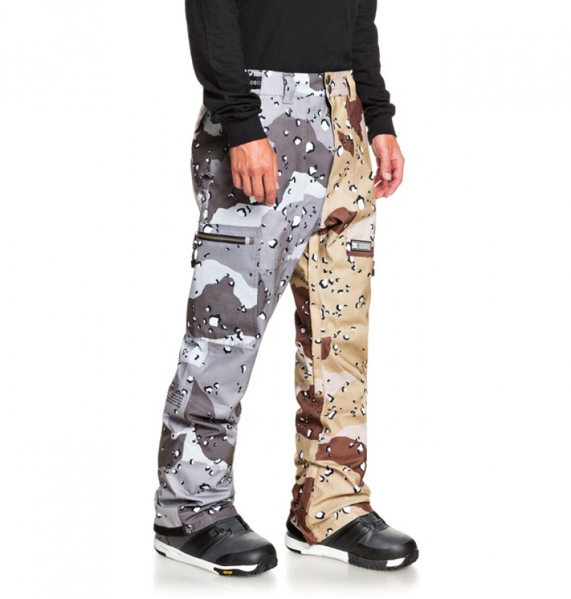 Pantaloni De Snowboard DC Division Shell Barbati Ciocolata Camuflaj | CYB5729