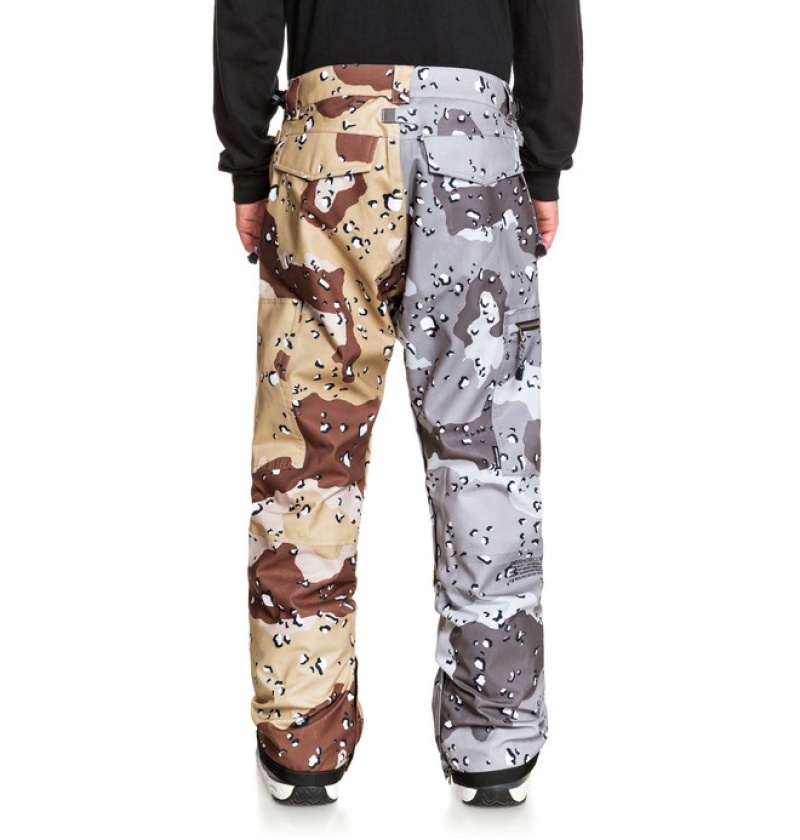 Pantaloni De Snowboard DC Division Shell Barbati Ciocolata Camuflaj | CYB5729