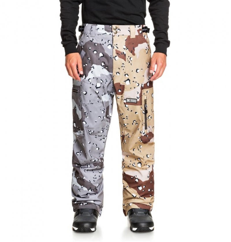 Pantaloni De Snowboard DC Division Shell Barbati Ciocolata Camuflaj | CYB5729