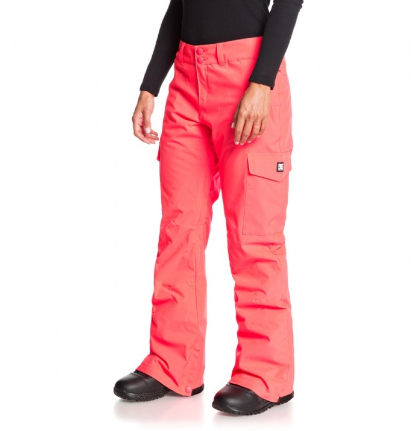 Pantaloni De Snowboard DC Nonchalant Dama Roz | ZNK5610