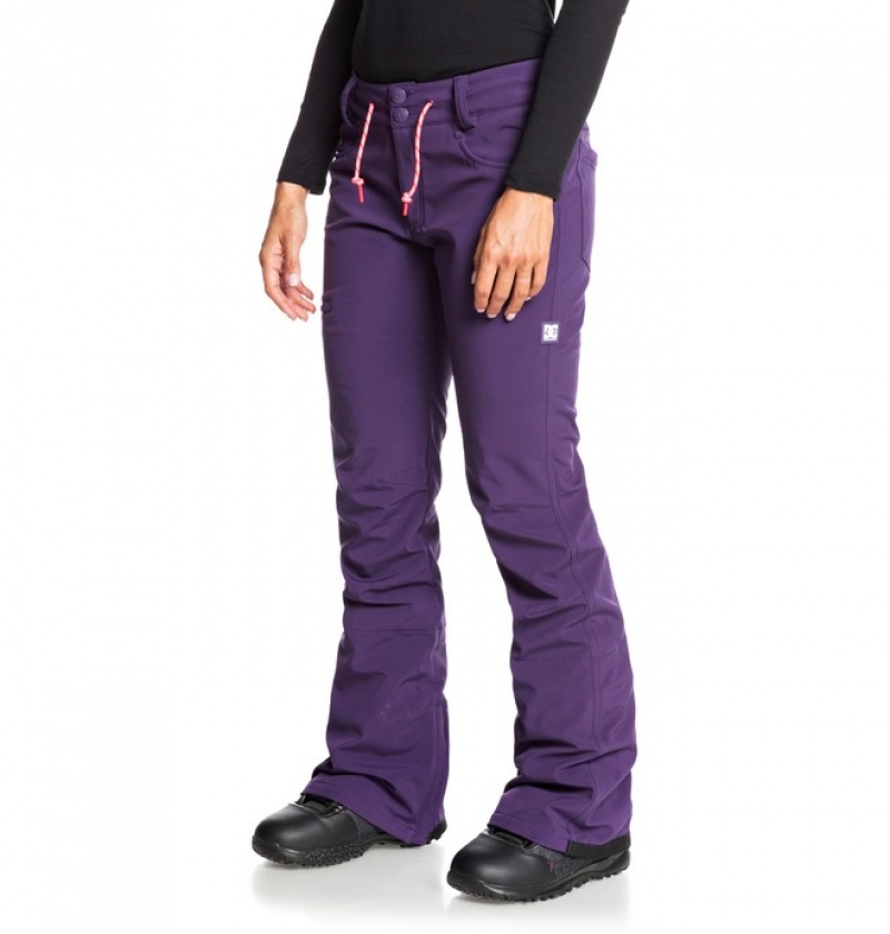 Pantaloni De Snowboard DC Viva Softshell Dama Violet | YWA8509