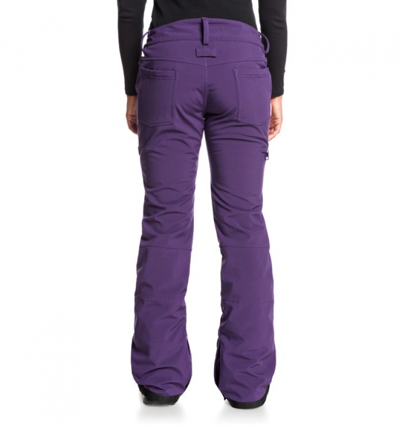 Pantaloni De Snowboard DC Viva Softshell Dama Violet | YWA8509