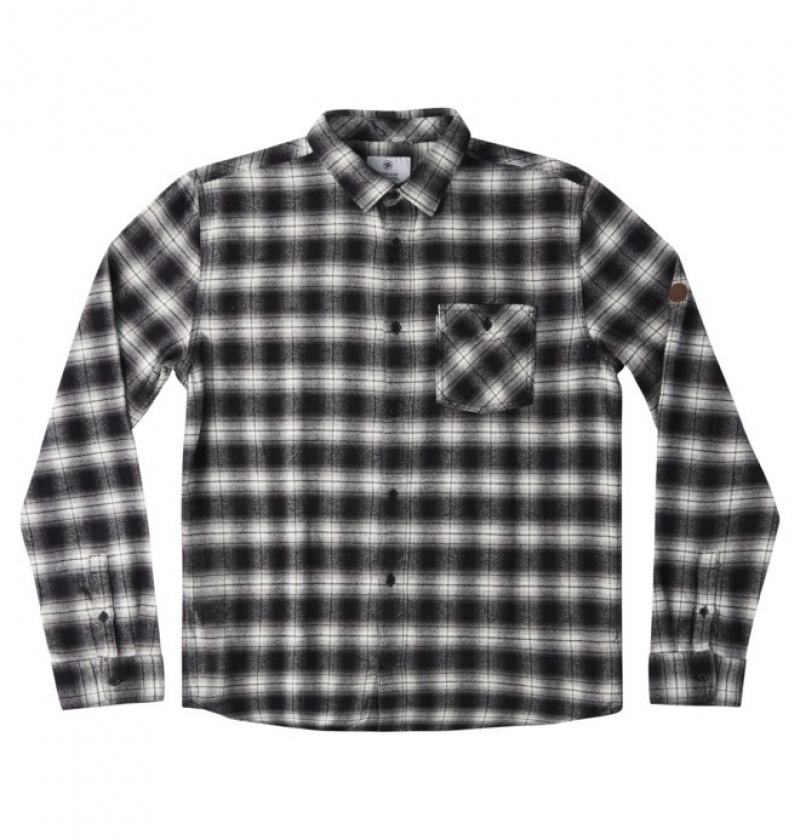 Camasi & Polo DC Martha Long Sleeve Shirt Barbati Negrii | LRF8450