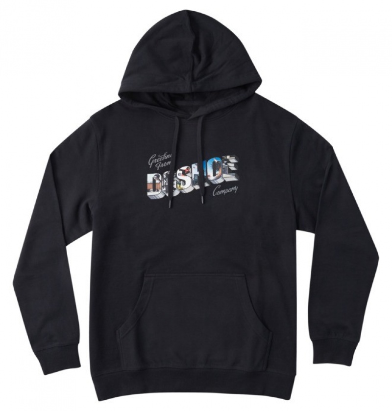 Pulovere & Hanorace DC Blabac Greetings Hoodie Barbati Negrii | KBA6657