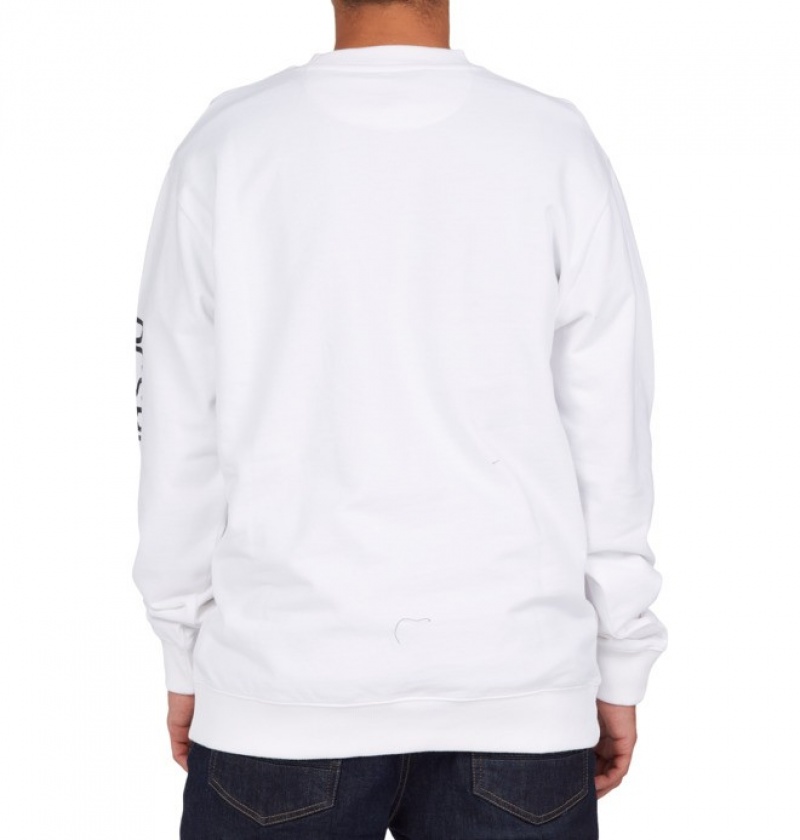 Pulovere & Hanorace DC Evan Smith Any Color Crew Neck Sweatshirt Barbati Albi | AJJ4076