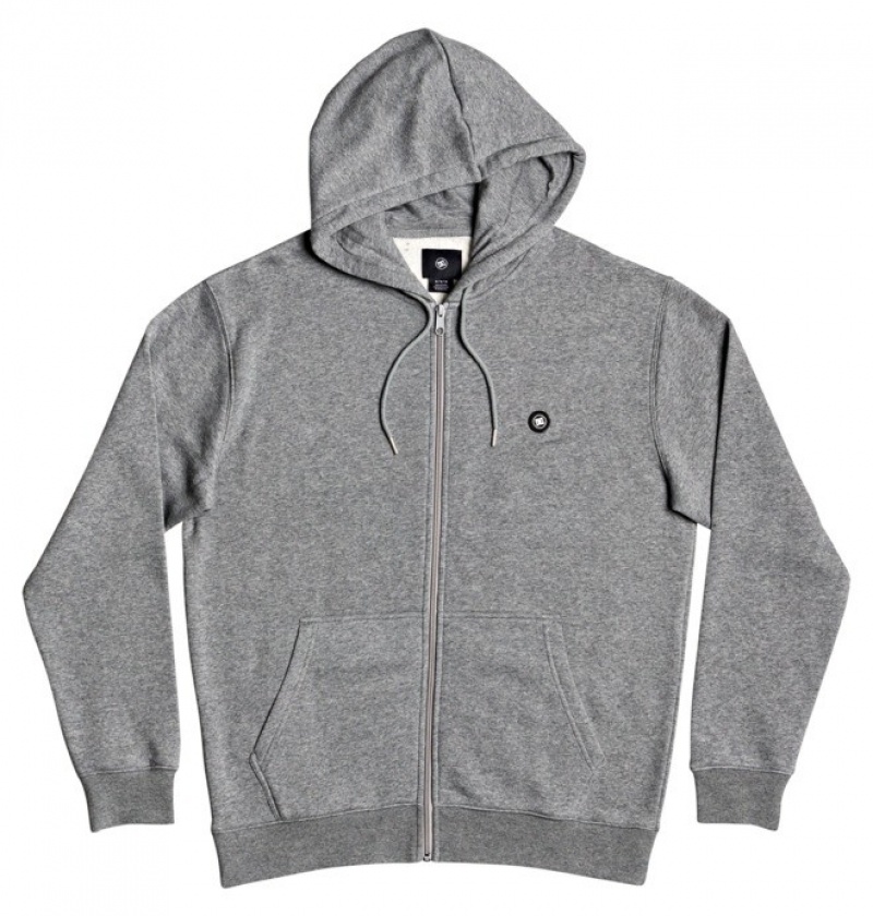 Pulovere & Hanorace DC Riot Zip-Up Hoodie Barbati Gri | RHA2749