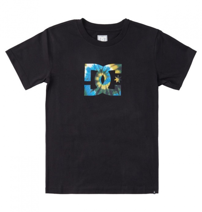 T Camasi & Camasi DC Star Tie Dye T Shirt Copii Negrii | OSF2723