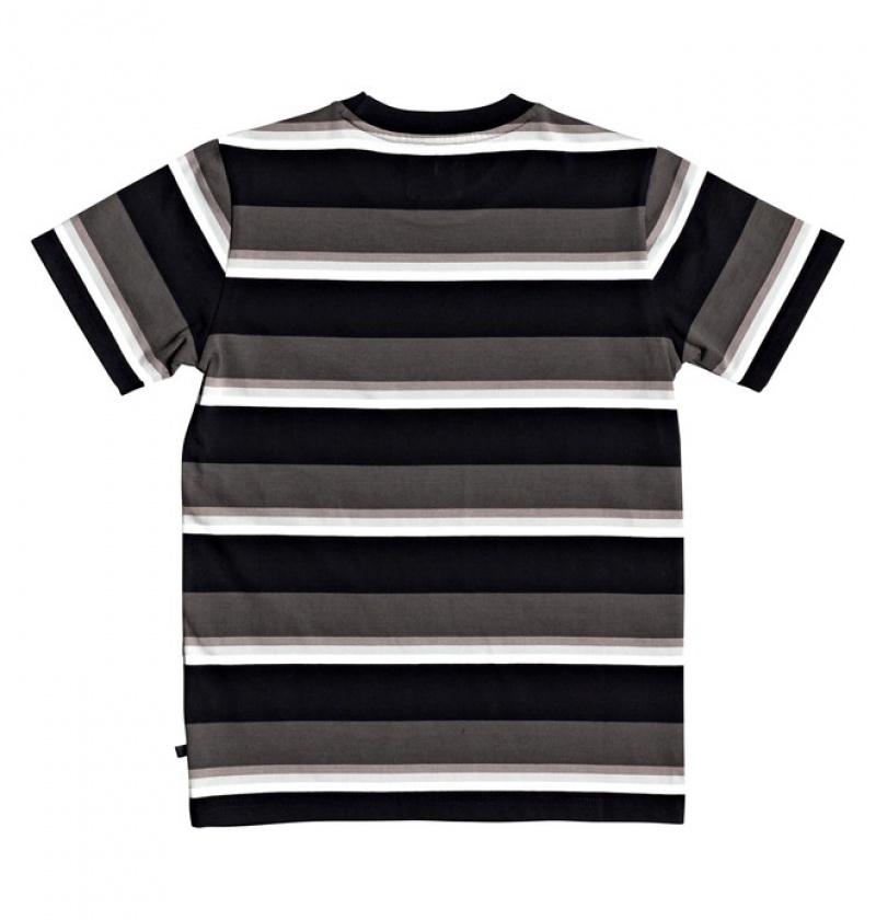 T Camasi & Camasi DC Wesley Stripes T Shirt Copii Gri | KST3677