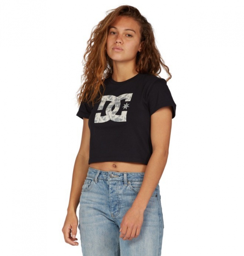 Tricouri DC Star Cropped Dama Negrii | IBZ4665