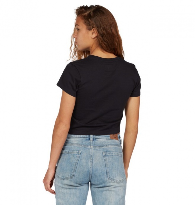 Tricouri DC Star Cropped Dama Negrii | IBZ4665