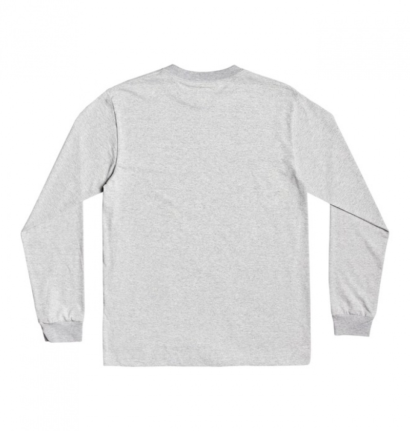 Tricouri DC Star Long Sleeve Tee Barbati Gri | AYQ7191