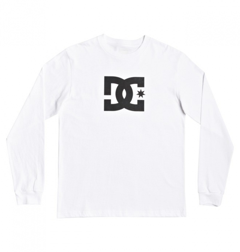 Tricouri DC Star Long Sleeve Tee Barbati Albi | RTB2448