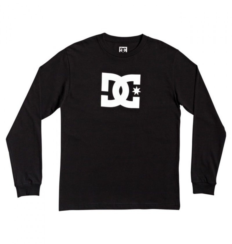 Tricouri DC Star Long Sleeve Tee Barbati Negrii | INO0965