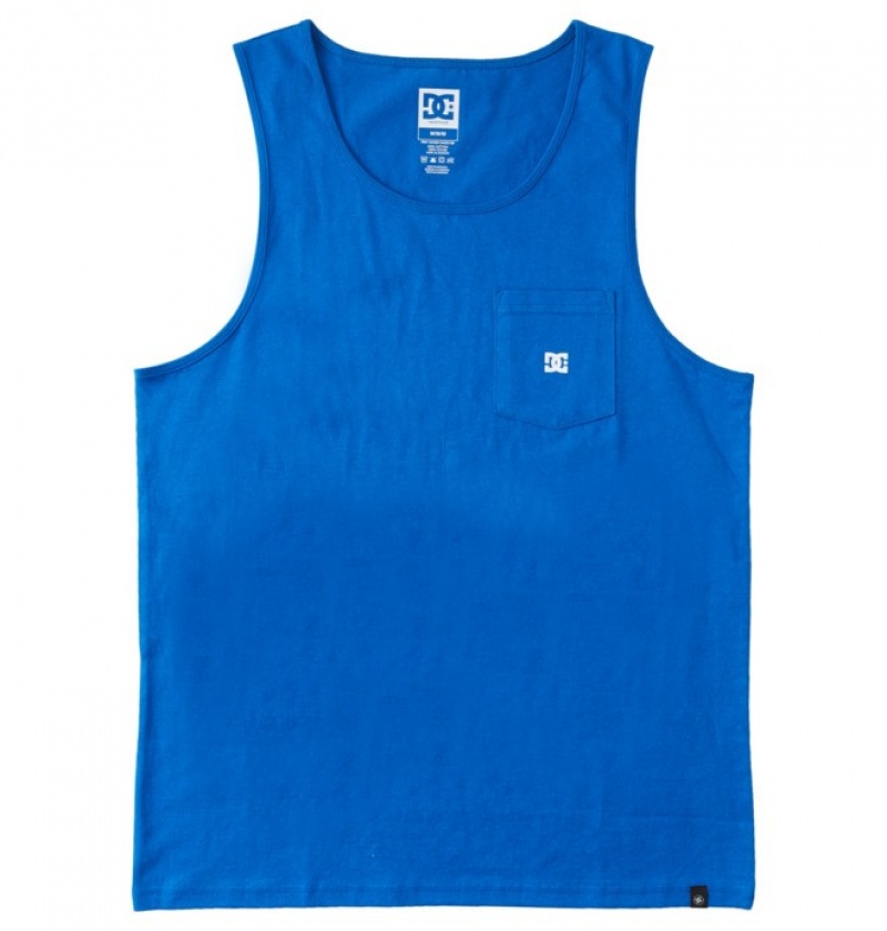 Tricouri DC Star Pocket Pocket Tank Top Barbati Albastri | QPH1056